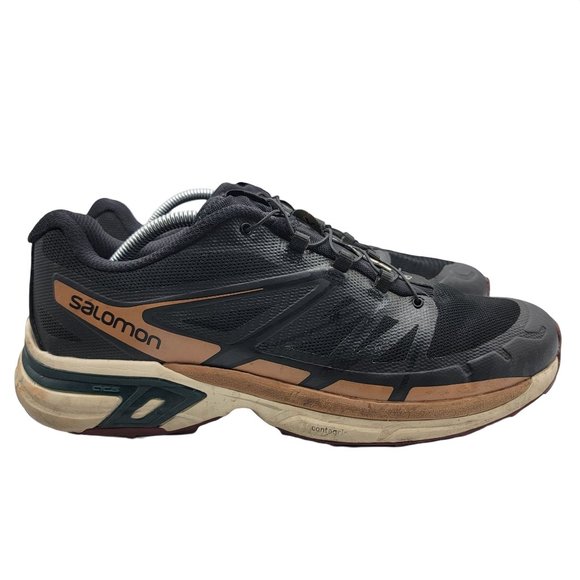 Salomon XT-Wings 2 Mens 11.5 Black Bleached Sand Shoes Outdoor Hiking Trails - Picture 7 of 11